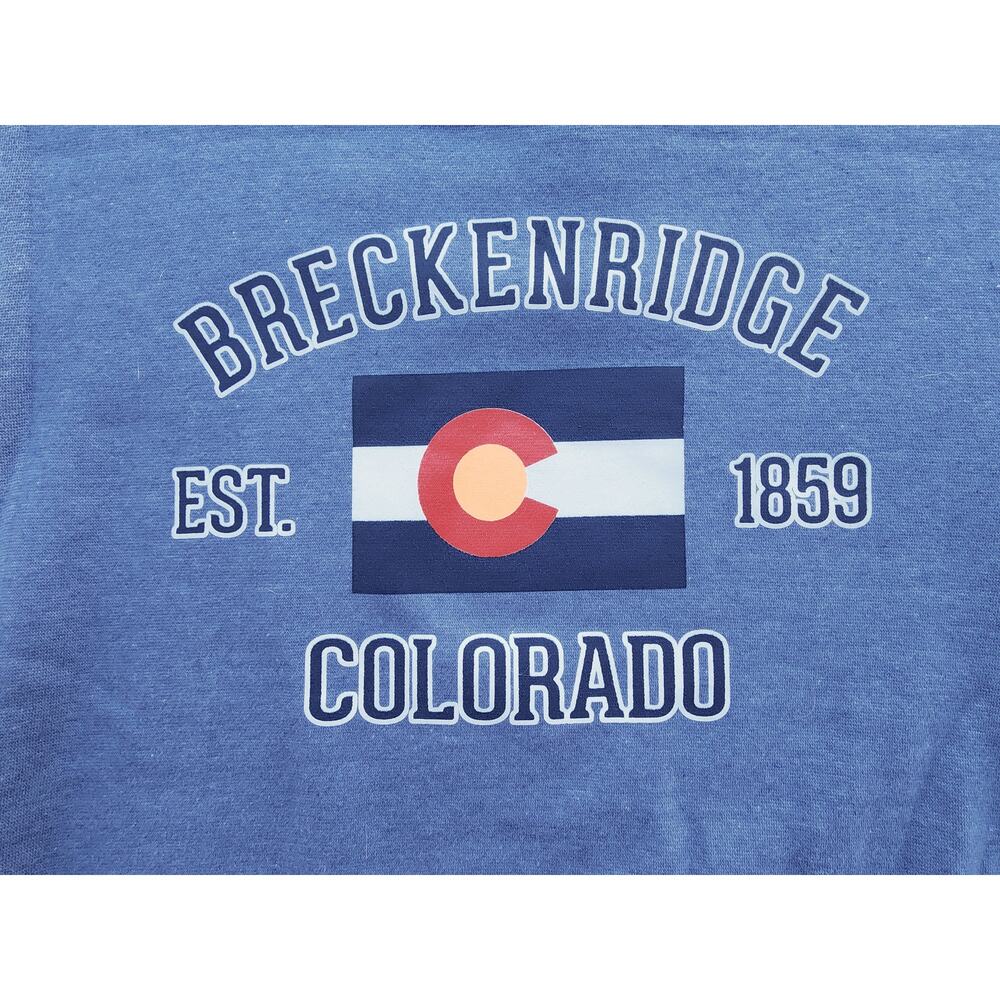 Breckenridge Colorado Sweatshirt S Blue Vintage-Style Cabin Core Unisex Cozy - Picture 3 of 7